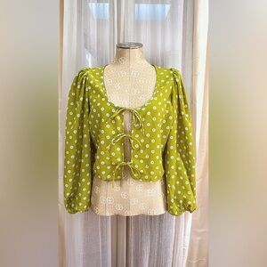 Levi's Green Floral Blouse